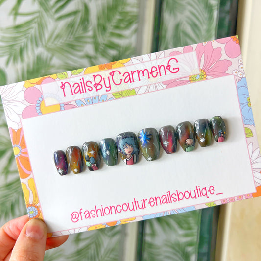 Howl’s Moving Castle Acrylic Press on nails