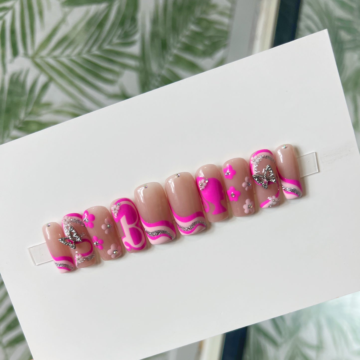 Barbie Summer Acrylic Press on nails