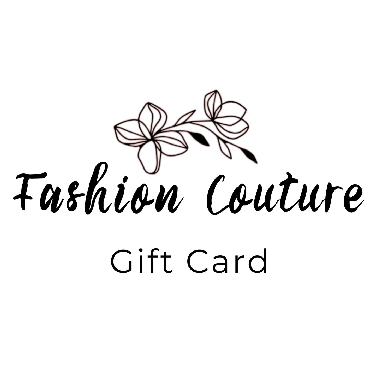 Fashion Couture Gift Card