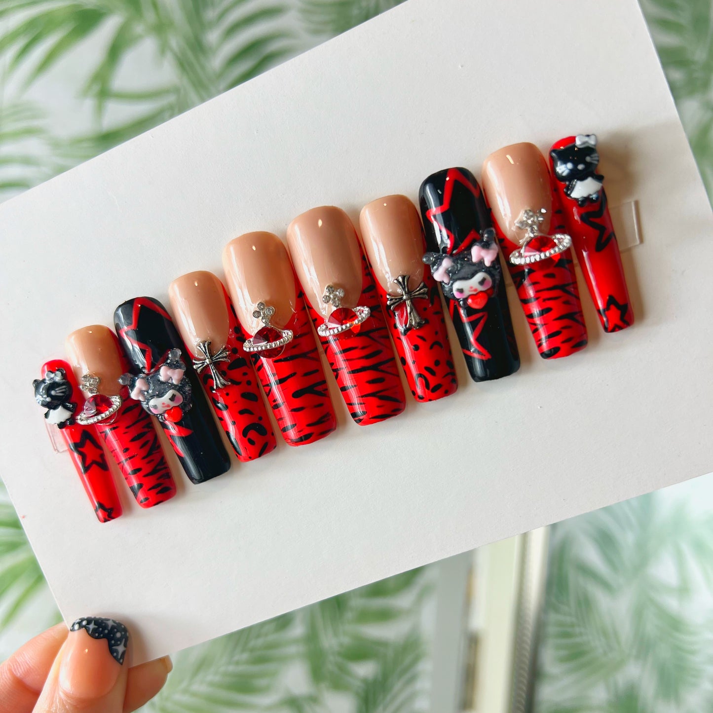 Kuromi Acrylic Press on nails