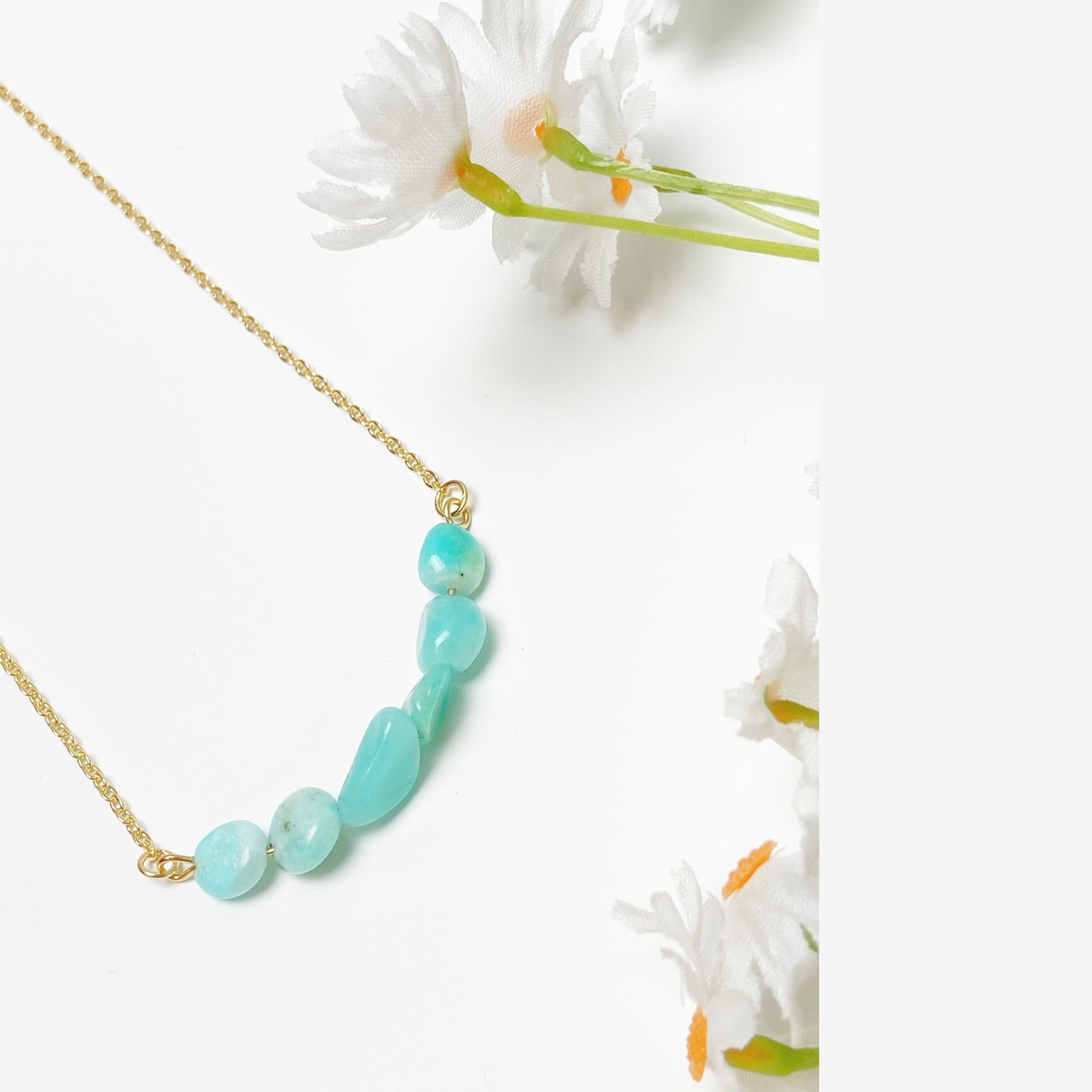 Raw Turquoise Healing Stone Necklace
