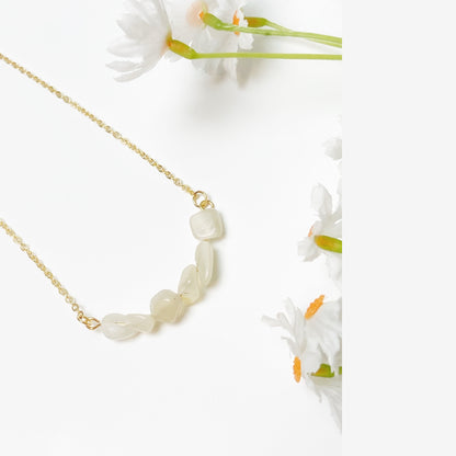 White Selenite Crystal Necklace